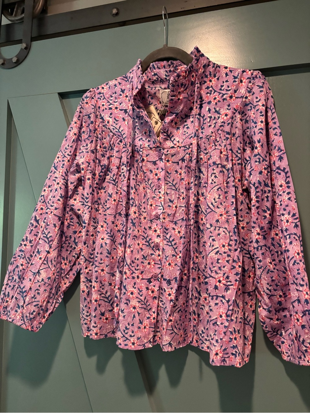 Emerson Fry - Emmaline Violet Wildflower Blouse -Medium- NWT - Picture 9 of 9